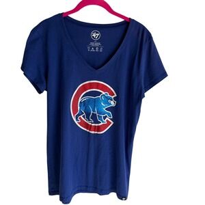 47‎ Chicago Cubs Ladies V-Neck Short Sleeve Tee, L